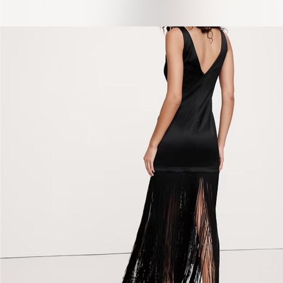 Banana Republic Elegant Black Fringe Dress - Picture 3 of 5